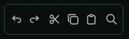 Show editor toolbar
